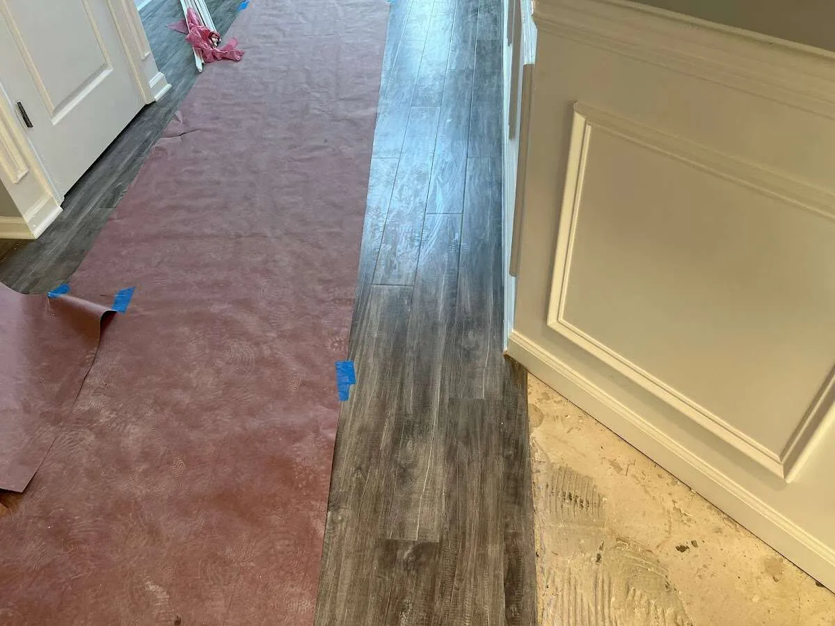 Completed marble shower restoration in Marshall